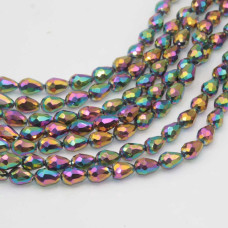 Cristalli gocce multicolor 11.5x7.5 mm sfac. filo 45 cm Cristalli gocce multicolor 11.5x7.5 mm sfac. filo 45 cm