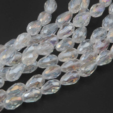 Cristalli gocce trsparenti a/b 11.5x7.5 mm sfac. filo 45 cm Cristalli gocce trsparenti a/b 11.5x7.5 mm sfac. filo 45 cm