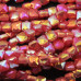 Cristalli quadrati grado A++ 4 mm base coraallo A/B filo 40 cm