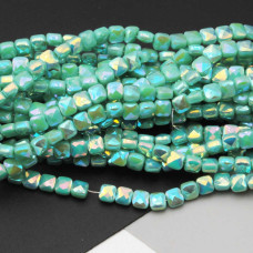 Cristalli quadrati grado A++ 4 mm base tiffany A/B filo 40 cm