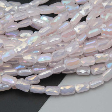 Cristalli rettangolari 9x6 mm light pink a/b grado A++ filo 30 cm 34 pz circa Cristalli rettangolari 9x6 mm light pink a/b grado A++ filo 30 cm 34 pz circa