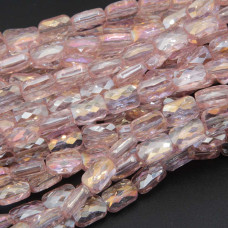 Cristalli rettangolari 9x6 mm rosa a/b grado A++ filo 30 cm 34 pz circa Cristalli rettangolari 9x6 mm rosa a/b grado A++ filo 30 cm 34 pz circa