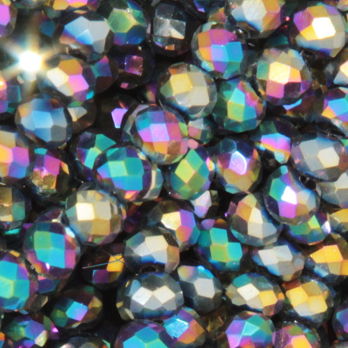 Cristalli rondella 4 mm boreale filo 40 cm