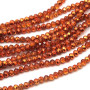 Cristalli rondella 4 mmcolore ramato a/b filo 40 cm