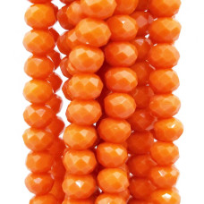 Cristalli rondella 6 mm color ocra filo 40 cm Cristalli rondella 6 mm color ocra filo 40 cm