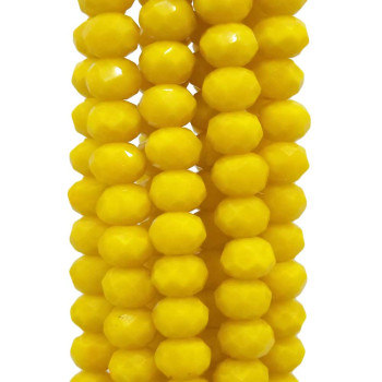 Cristalli rondella 6 mm Yellow filo 40 cm