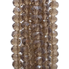 Cristalli rondella 6x5 mm grigio trasparente filo 40 cm Cristalli rondella 6x5 mm grigio trasparente filo 40 cm