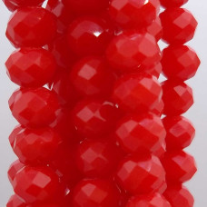 Cristalli rondella coca cola red 5.7x4.7 mm filo 45 cm Cristalli rondella coca cola red 5.7x4.7 mm filo 45 cm
