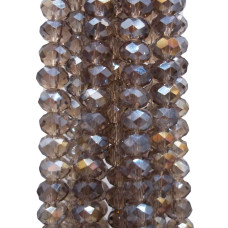 Cristalli rondella grey A/B sfacc. 6x5 mm filo 40 cm Cristalli rondella grey A/B sfacc. 6x5 mm filo 40 cm
