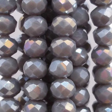 Cristalli rondella mouse gray a/b 6x4.7 mm filo 40 cm Cristalli rondella mouse gray a/b 6x4.7 mm filo 40 cm