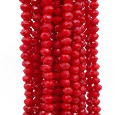 Cristalli rondella red 5,5 mm filo 40 cm Cristalli rondella red 5,5 mm filo 40 cm