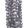 Cristalli rondella silver grey sfacc. 6x5 mm filo 40 cm