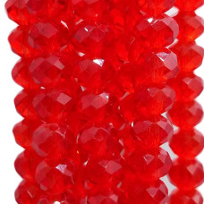 Cristalli rondella venetial red 5.7x4.7 mm filo 45 cm Cristalli rondella venetial red 5.7x4.7 mm filo 45 cm
