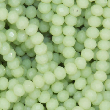 Cristalli rondella 4 mm green olivine boreale filo 40 cm