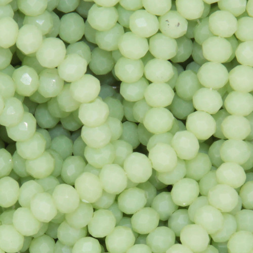 Cristalli rondella 4 mm green olivine boreale filo 40 cm