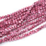 Cristalli rondella 4 mm metallic pink filo 40 cm
