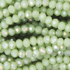 Cristalli rondella 4x3 mm olivine A/B filo 40 cm Cristalli rondella 4x3 mm olivine A/B filo 40 cm