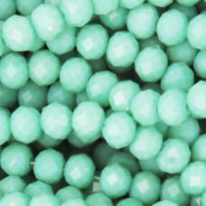 Cristalli rondella 4x3 mm pearl aqua filo 40 cm Cristalli rondella 4x3 mm pearl aqua filo 40 cm
