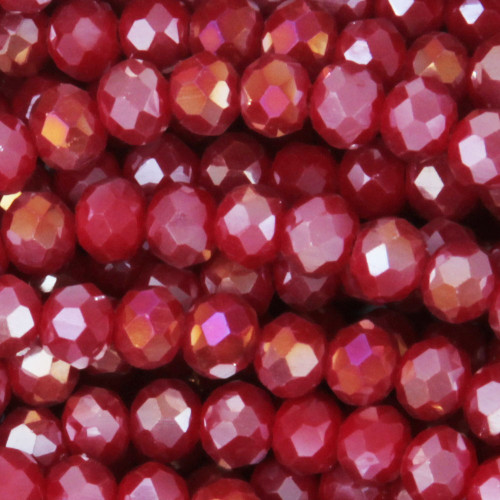 Cristalli rondella 4x3 mm porpora A/B filo 40 cm