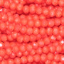 Cristalli rondella 4x3 mm red coral filo 40 cm