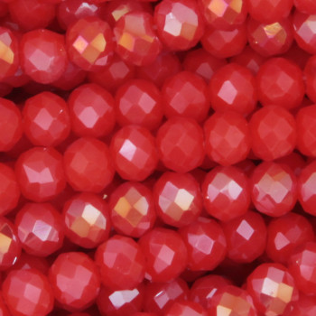 Cristalli rondella 4x3 mm red family A/B filo 40 cm