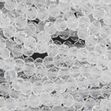 Cristalli rondella 4x3 mm trasparenti filo 40 cm Cristalli rondella 4x3 mm trasparenti filo 40 cm