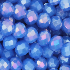 Cristalli rondella 6 mm ann blue A/B filo 40 cm Cristalli rondella 6 mm ann blue A/B filo 40 cm