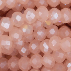 Cristalli rondella 6 mm light peach fA/B ilo 40 cm Cristalli rondella 6 mm light peach fA/B ilo 40 cm