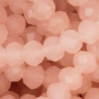 Cristalli rondella 6 mm light peach filo 40 cm