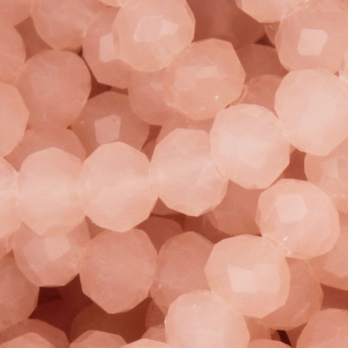 Cristalli rondella 6 mm light peach filo 40 cm