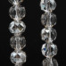 Cristalli tondi diamound cut 8 mm grey filo 50 cm Cristalli tondi diamound cut 8 mm grey filo 50 cm