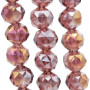 Cristalli tondi diamound cut 8 mm purple A/B filo 50 cm