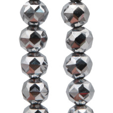 Cristalli tondi diamound cut 8 mm silver filo 50 cm Cristalli tondi diamound cut 8 mm silver filo 50 cm