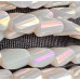 Cristalli rettangolo twister avorio A/B 6.5x4 mm filo 55 cm