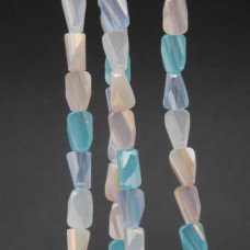 Cristalli rettangolo twister multicolor A/B 6.5x4 mm filo 55 cm