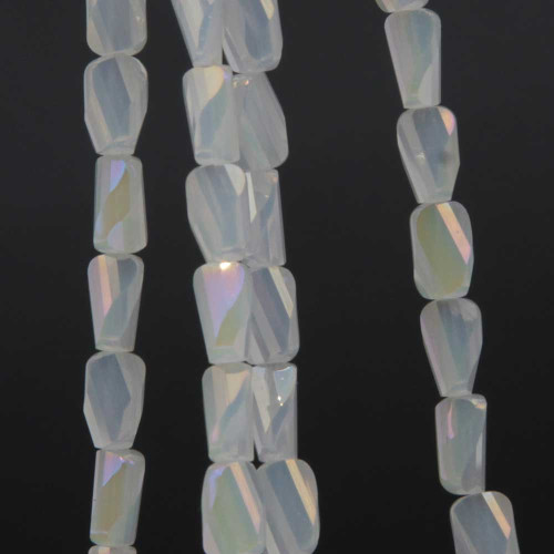 Cristalli rettangolo twister opale A/B 6.5x4 mm filo 55 cm