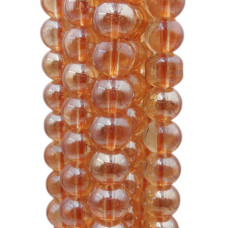 Cristallo ambrato tondo liscio 4 mm filo 40 cm