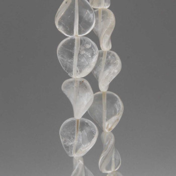 Cristallo di rocca disco ondulato 15.5 mm 5 pz