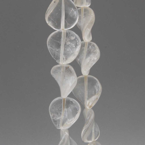 Cristallo di rocca disco ondulato 15.5 mm 5 pz