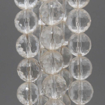 Cristallo di rocca tondo sfac. 12 mm 10 pz