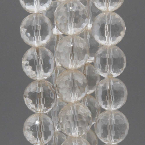 Cristallo di rocca tondo sfac. 12 mm 10 pz