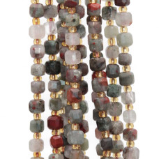 Pietre dure cubi sfac. bladstone 5 mm grado A+++ filo 40 cm