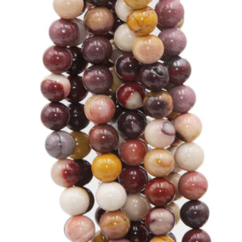 Diaspro colorato grado A+ 8 mm tondo liscio filo 40 cm