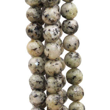 Diaspro dalmata tondo sfac. 9 mm filo 40 cm