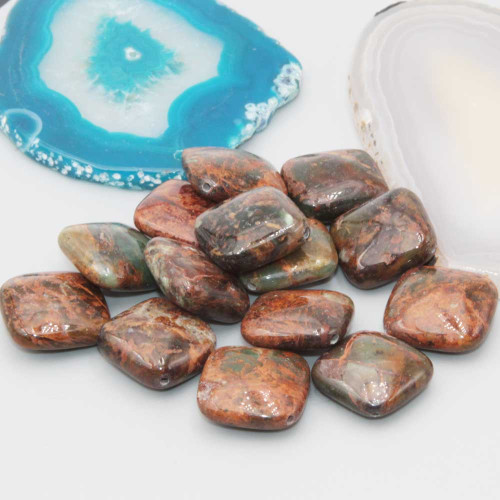 Diaspro jasper rombo liscio 19 mm conf. 10 pz