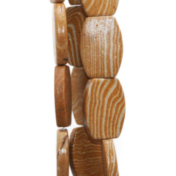Diaspro marrone 25x17.7 mm liscio 2 pz