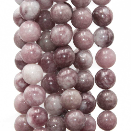 Diaspro rosa tondo liscio 10 mm filo 40 cm