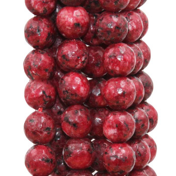 Diaspro rosso tondo sfac. 9 mm filo 40 cm