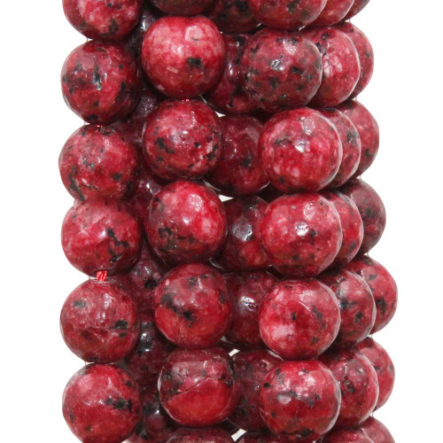 Diaspro rosso tondo sfac. 9 mm filo 40 cm