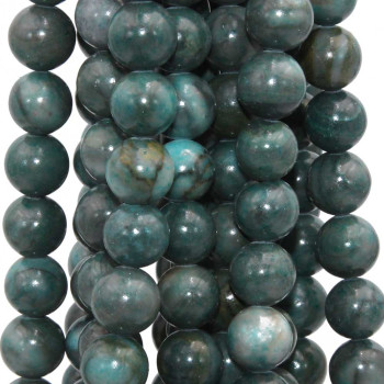 Diaspro verde tondo liscio 10 mm filo 40 cm